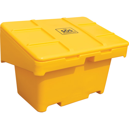 Salt Sand Container SOS, With Hasp, 42" x 29" x 30", 11 cu. Ft., Yellow OSI Industrial Sales