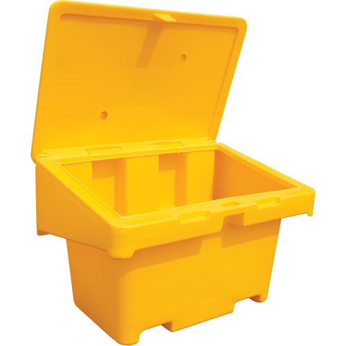 Salt Sand Container SOS, With Hasp, 42" x 29" x 30", 11 cu. Ft., Yellow OSI Industrial Sales