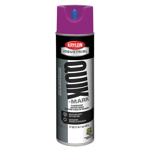 Industrial Quik-Mark Solvent-Based Inverted Marking Paint, 17 oz., Aerosol Can OSI Industrial Sales