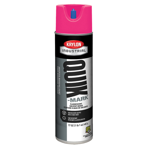Industrial Quik-Mark Solvent-Based Inverted Marking Paint, 17 oz., Aerosol Can OSI Industrial Sales