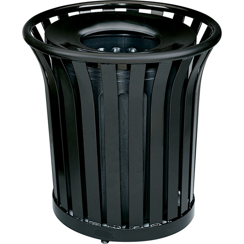 Contenant pour d&eacute;chets sans couvercle Americana Series, Acier, 36 gal. US OSI Industrial Sales