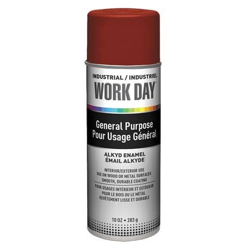 Industrial Work Day Paint, Red, Very Flat, 10 oz., Aerosol Can OSI Industrial Sales