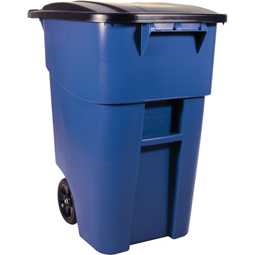 Brute&reg; Roll Out Containers, Curbside, Plastic, 50 US gal. OSI Industrial Sales