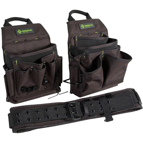 Ceinture porte-outils combin&eacute;e, Polyester, Noir OSI Industrial Sales
