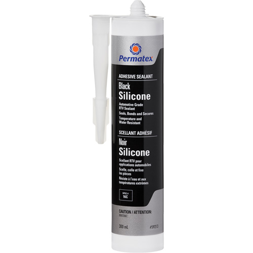 RTV Adhesive Sealant, 300 ml, Cartridge, Black OSI Industrial Sales