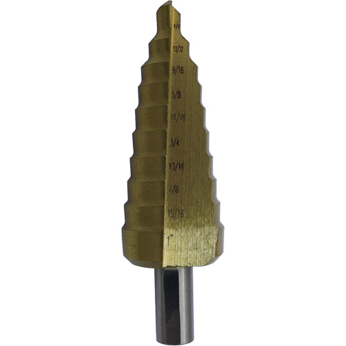 Foret &eacute;tag&eacute; M35 de premi&egrave;re qualit&eacute; JET-KUT Super, 3/16" - 1/2", Incr&eacute;ments de 1/16", Acier rapide OSI Industrial Sales