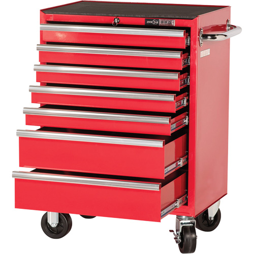 PRC2707 Pro Series Roller Cabinet, 7 Drawers, 27" W x 16" D x Red OSI Industrial Sales