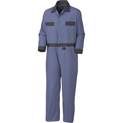 5133T Coveralls with Concealed Brass Buttons, Men's, Navy Blue, Size 42 OSI Industrial Sales