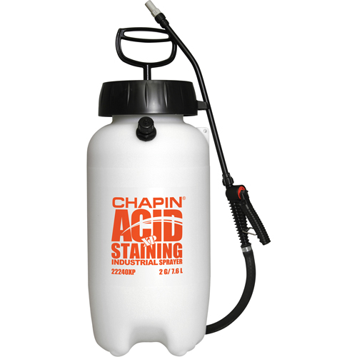 Industrial Acid Staining Sprayers, 2 gal. (7.6 L), Plastic, 12" Wand OSI Industrial Sales