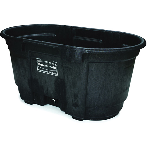 Stock Tank, 31" D x 53" W x 25-1/8" H, 800 lbs. Capacity, Black OSI Industrial Sales