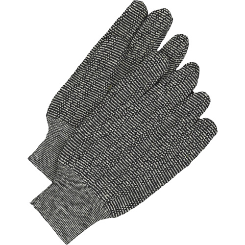 Classic Jersey Gloves, One Size, Salt & Pepper, Unlined, Knit Wrist OSI Industrial Sales