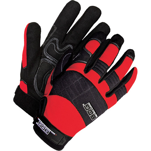 Gants performants &agrave; usage intensif avec paumes coussin&eacute;es, Taille Grand, Paume Synth&eacute;tique OSI Industrial Sales