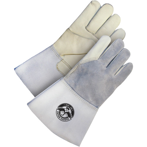 Gander Brand Utility Grain Leather Welder Gloves, Grain Cowhide, Size Large OSI Industrial Sales