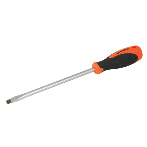Slotted Screwdriver, 3/8" Tip, Round, 12-5/8" L, Cushion Grip Handle OSI Industrial Sales