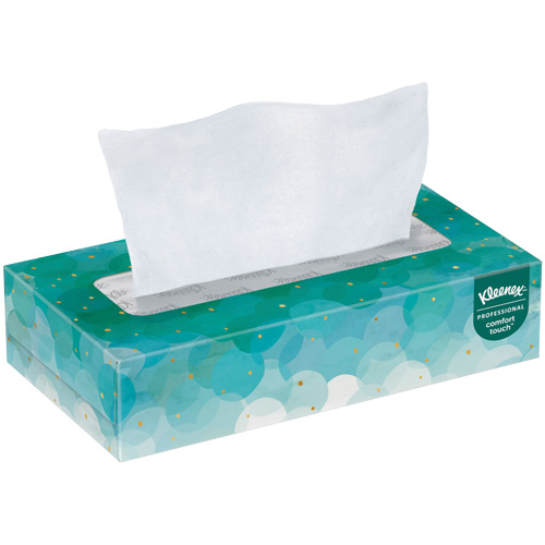 Kleenex&reg; Facial Tissue, 2 Ply, 7.8" L x 8.3" W, 100 Sheets/Box OSI Industrial Sales