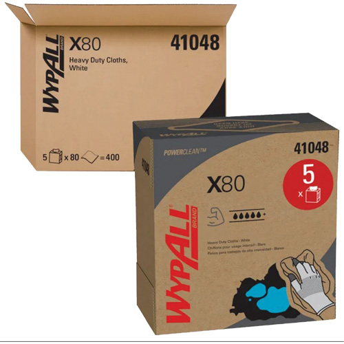 WypAll&reg; X80 Extended Use Cloths, Heavy-Duty, 16-4/5" L x 9" W OSI Industrial Sales