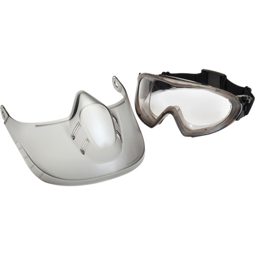 Lunettes de s&eacute;curit&eacute; Capstone Shield avec &eacute;cran facial amovible, Lentille Transparent, Antibu&eacute;e, Ventilation Directe/Ferm&eacute; OSI Industrial Sales