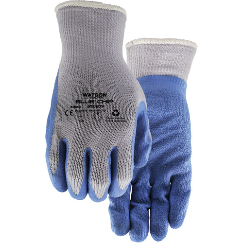 Stealth Blue Chip Coated Gloves, Large, Rubber Latex Coating, 10 Gauge, Polyester Shell OSI Industrial Sales