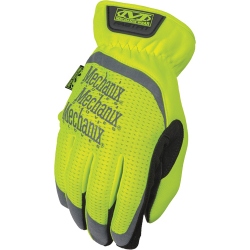 Gants de travail FastFit &agrave; haute visibilit&eacute;, Paume Synth&eacute;tique, Taille Moyen/9 OSI Industrial Sales