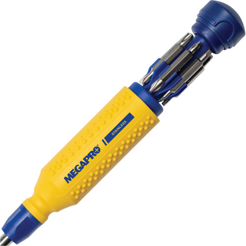 Original Stainless Steel 15-in-1 Multi-Bit Screwdriver, 8-37/50" L, Textured Handle OSI Industrial Sales