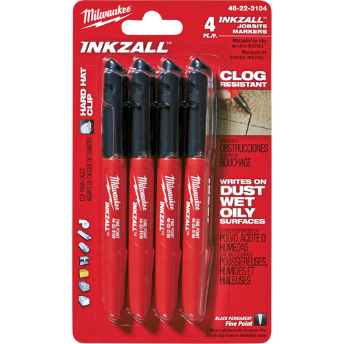 Marqueur Inkzall, Noir, Pointe Fin OSI Industrial Sales