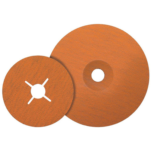 Coolcut XX Sanding Disc, Aluminum Oxide/Ceramic, 24, 4-1/2" Dia x 7/8" Arbor OSI Industrial Sales