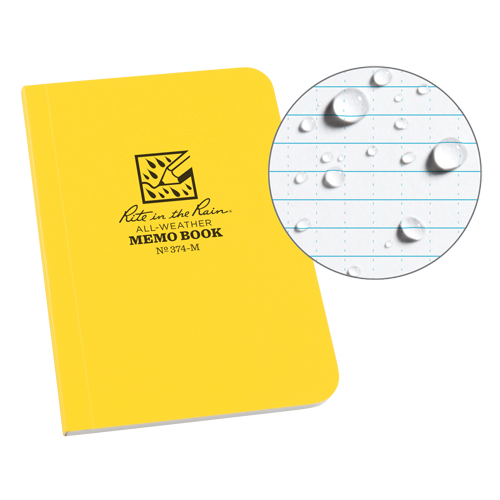 Memo Book, Soft Cover, Yellow, 112 Pages, 3-1/2" W x 5" L OSI Industrial Sales