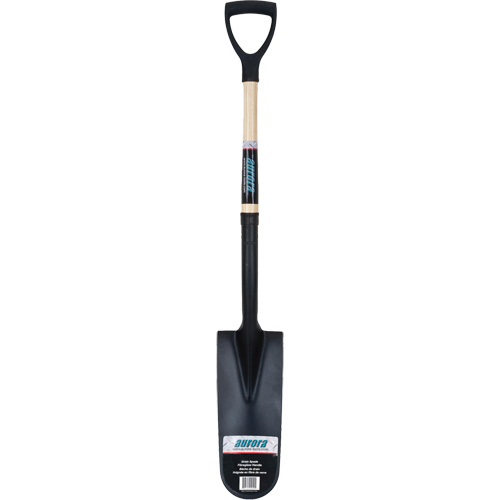 Pelle &agrave; drain, Acier durci, Lame 14" x 6", 30" lo, Manche Prise en D OSI Industrial Sales