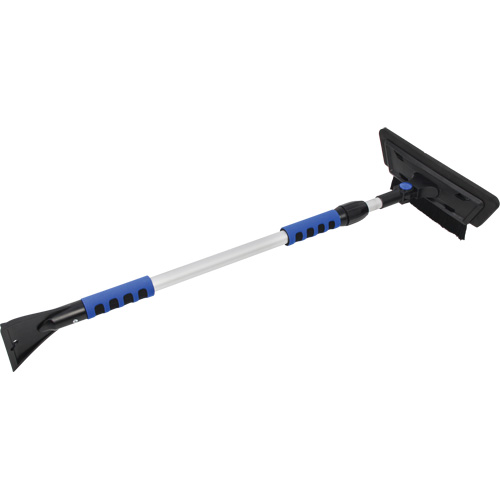 Brosse &agrave; neige, T&eacute;lescopique, lame Mousse de CAV/E, 48" Longueur, Noir/Bleu OSI Industrial Sales