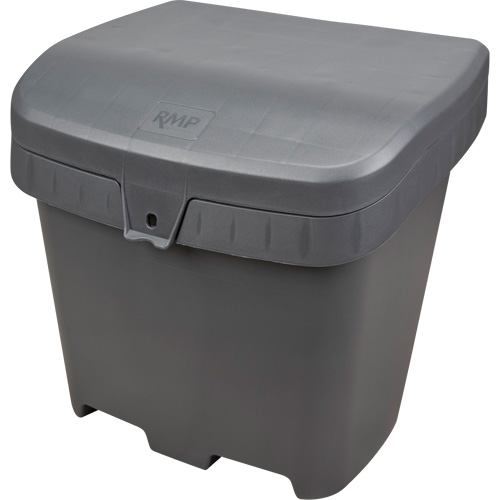 Salt & Sand Storage Bins, With Hasp, 21" x 27" x 26", 4.24 cu. ft., Grey OSI Industrial Sales