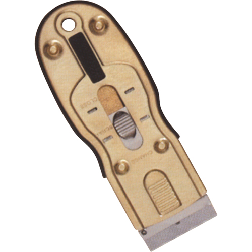 Ergonomic Razor Scrapers, Carbon Steel Blade, 1-1/2" Wide, Rubber Handle OSI Industrial Sales