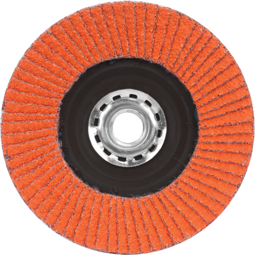 Flap Discs - Quick Trim SG Blaze R980P, 4-1/2" x 5/8"-11, Type 27, 40 Grit, Ceramic OSI Industrial Sales