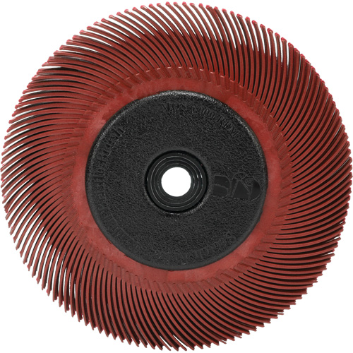 RADIAL BRISTLE BRUSH T-C6" With  ADAPTOR 220, Ceramic, 220 Grit, 6" Dia. OSI Industrial Sales