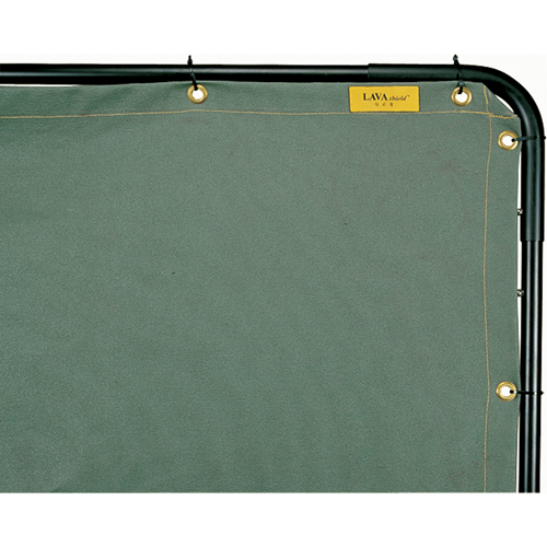 &eacute;cran et cadre pour soudage, Vert olive, 6' x 6' OSI Industrial Sales