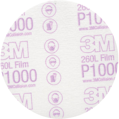 Hookit Finishing Film Disc, 5" Dia., P1000 Grit, Aluminum Oxide OSI Industrial Sales