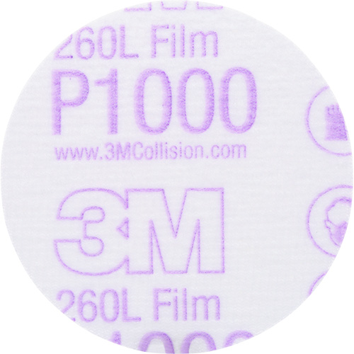 Gold Hookit Disc, 3" Dia., P1000 Grit, Aluminum Oxide, C-Weight OSI Industrial Sales