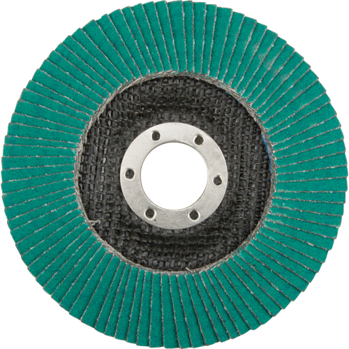 Flap Wheels - 577F Flap Discs, 4-1/2" x 7/8", Type 29, 80 Grit, Zirconium OSI Industrial Sales