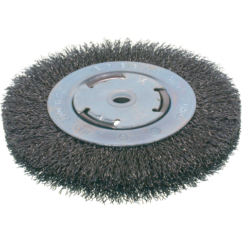 Brosses &eacute;conomiques &agrave; fils cr&ecirc;p&eacute;s - Face moyenne, 6" dia., Fils 0.014, Arbre 2" OSI Industrial Sales