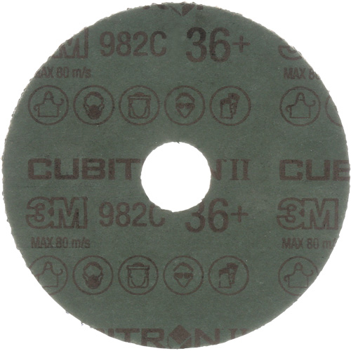 Cubitron II Fibre Discs - 982C, Ceramic Grain, 36+, 5" Dia x 7/8" Arbor OSI Industrial Sales