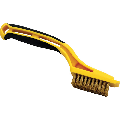 Mini-brosse, Laiton, 5 x 10 rangs de fils, Longueur 8-1/4" OSI Industrial Sales