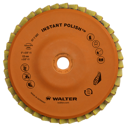Disque &agrave; lamelles Instant Polish, 4-1/2" x 5/8"-11, Type 27, Grain Tr&egrave;s fin, Zirconium OSI Industrial Sales