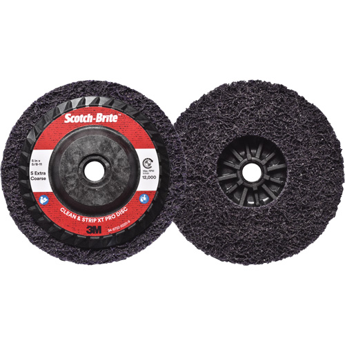 Scotch-Brite Clean & Strip XT Pro Disc, 5" Dia., Extra Coarse Grit, Silicon Carbide OSI Industrial Sales
