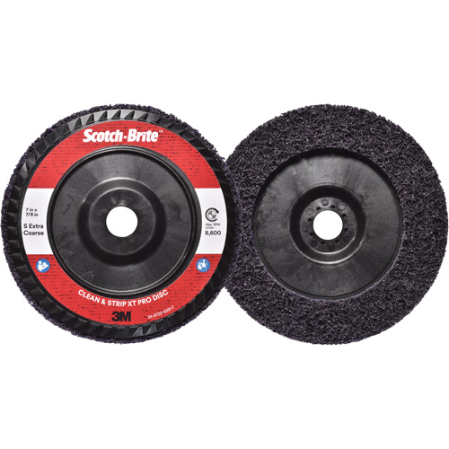 Disque  Clean and Strip  XT Pro Scotch-Brite, 7" dia., Grain Extra grossier, Carbure de silicium OSI Industrial Sales