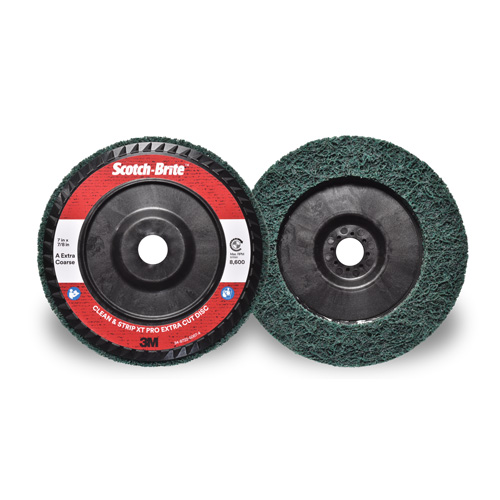 Disque extra coupe  Clean and Strip  XT Pro Scotch-Brite, 7" dia., Grain Extra grossier, Oxyde d'aluminium OSI Industrial Sales