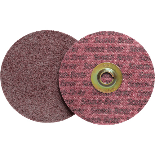 Disque de conditionnement de surface Scotch-Brite Roloc, 2" dia., Grain Moyen, Oxyde d'aluminium OSI Industrial Sales