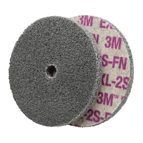 Scotch-Brite EXL Unitized Wheel, 6" x 1/4", 1/4" Arbor, Fine Grit, Aluminum Oxide/Ceramic/Zirconium OSI Industrial Sales