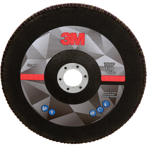 769F Quick Change Flap Disc, 7" x 5/8"-11, Type 27, 40+ Grit, Aluminum Oxide/Ceramic OSI Industrial Sales