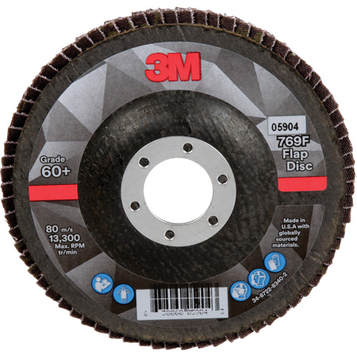 Disque &agrave; lamelles &agrave; changement rapide 769F, 4-1/2" x 7/8", Type 27, Grain 60+, C&eacute;ramique OSI Industrial Sales
