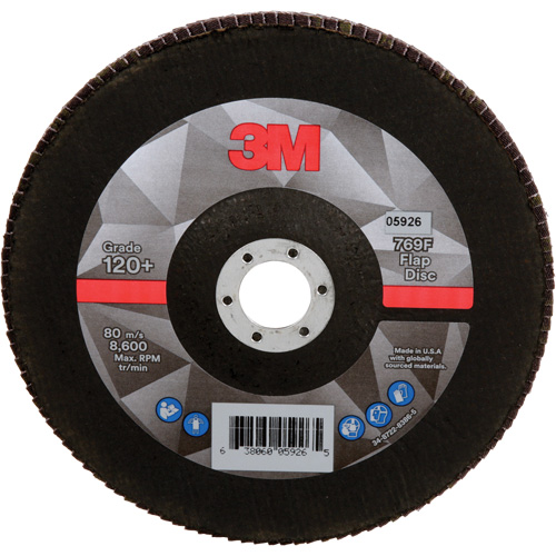 769F Quick Change Flap Disc, 7" x 7/8", Type 27, 120+ Grit, Aluminum Oxide/Ceramic OSI Industrial Sales