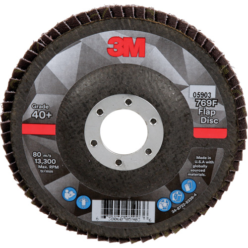 769F Quick Change Flap Disc, 4-1/2" x 7/8", Type 27, 40+ Grit, Ceramic OSI Industrial Sales